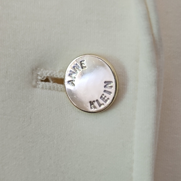 Anne Klein Cream Trench Coat - Picture 3 of 6